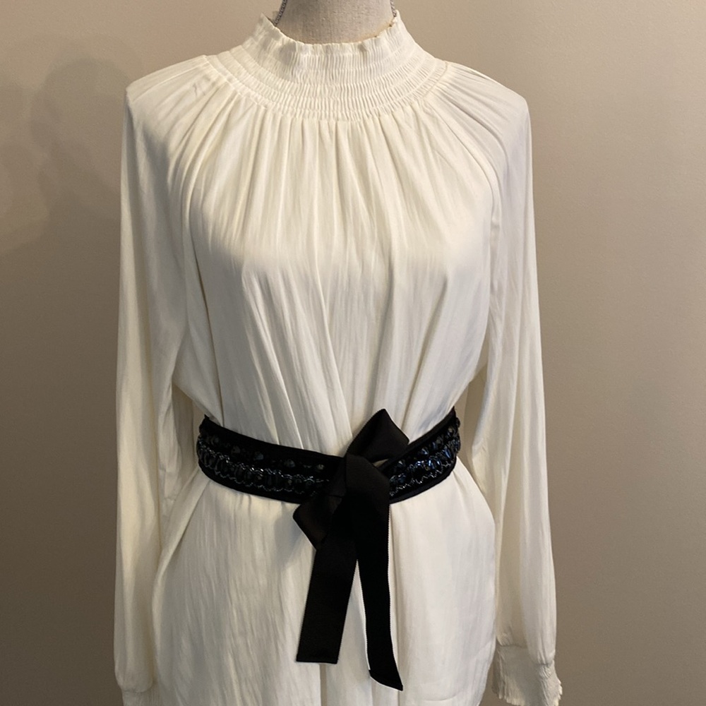 Chico’s silky cream tunic